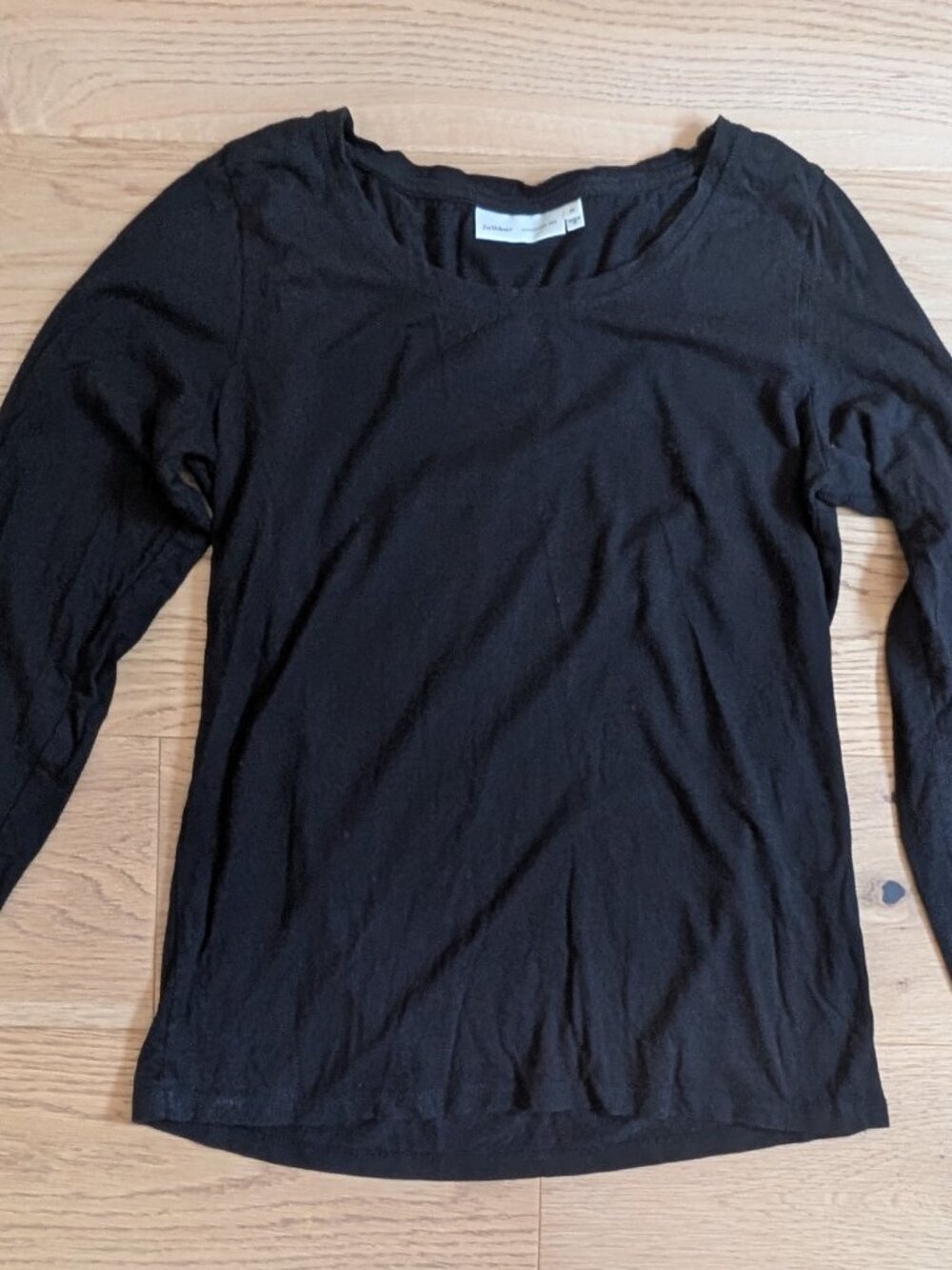InWear Cotton Long Sleeve Tshirt Black S